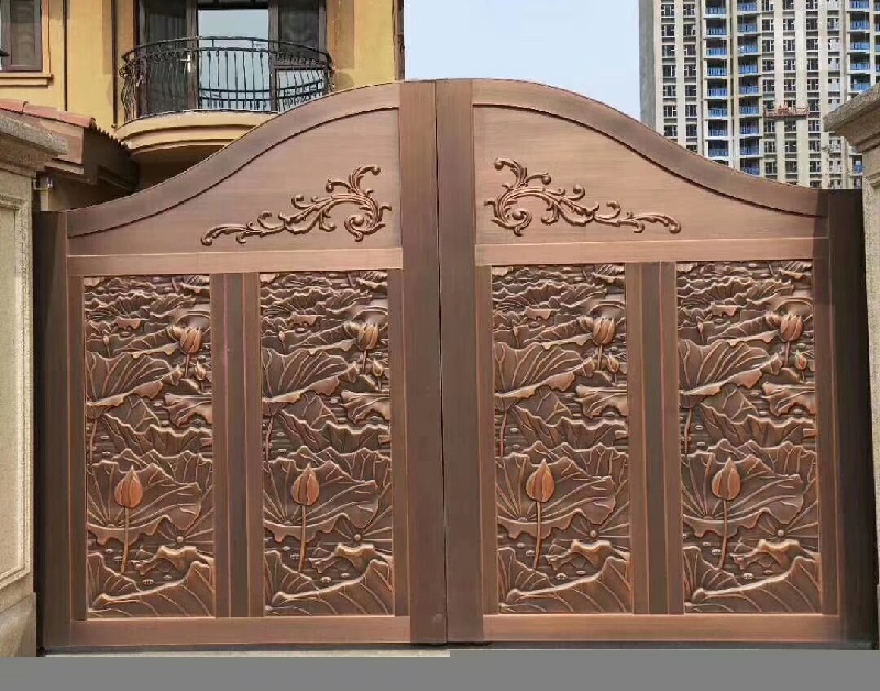 铜艺庭院门
