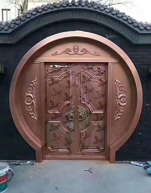 铜艺庭院门